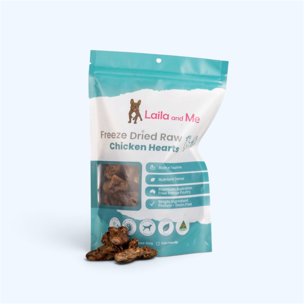 Laila and Me Freeze Dried Chicken Heart (60g)