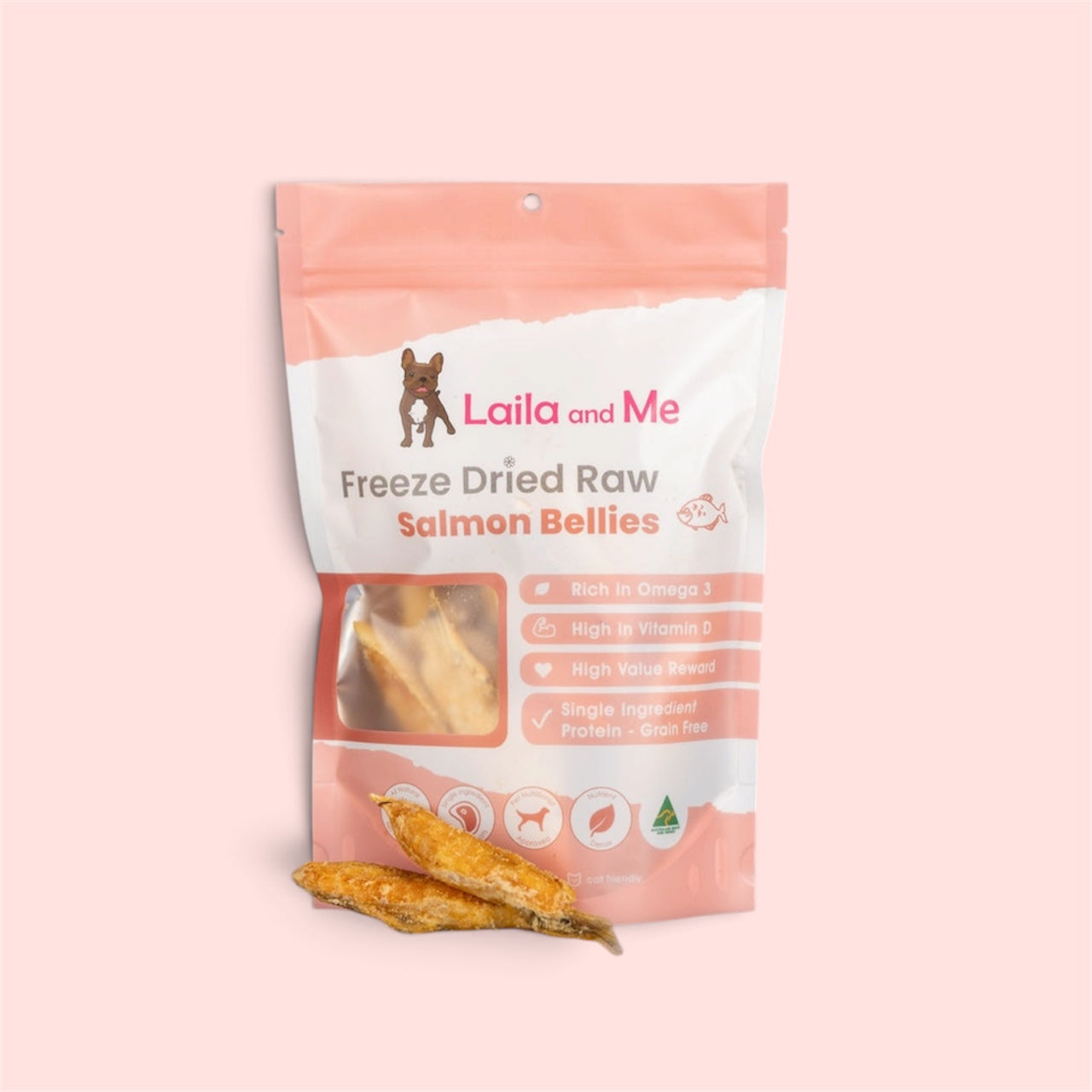 Laila and Me Freeze Dried Salmon Bellies (60g)
